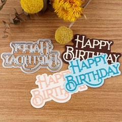 Happy Birthday DIY Metal Embossing Scrapbooking Cutting Mold