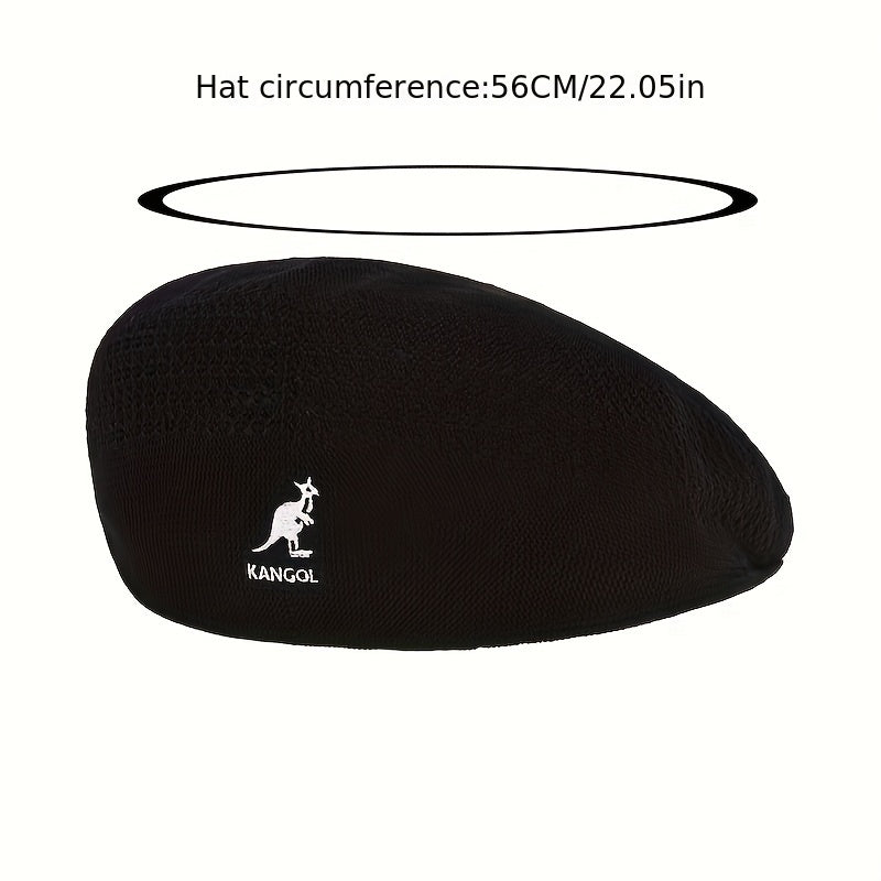 Unisex Animal Embroidery Beret Casual Newsboy Cap Painter Hat