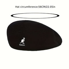 Unisex Animal Embroidery Beret Casual Newsboy Cap Painter Hat