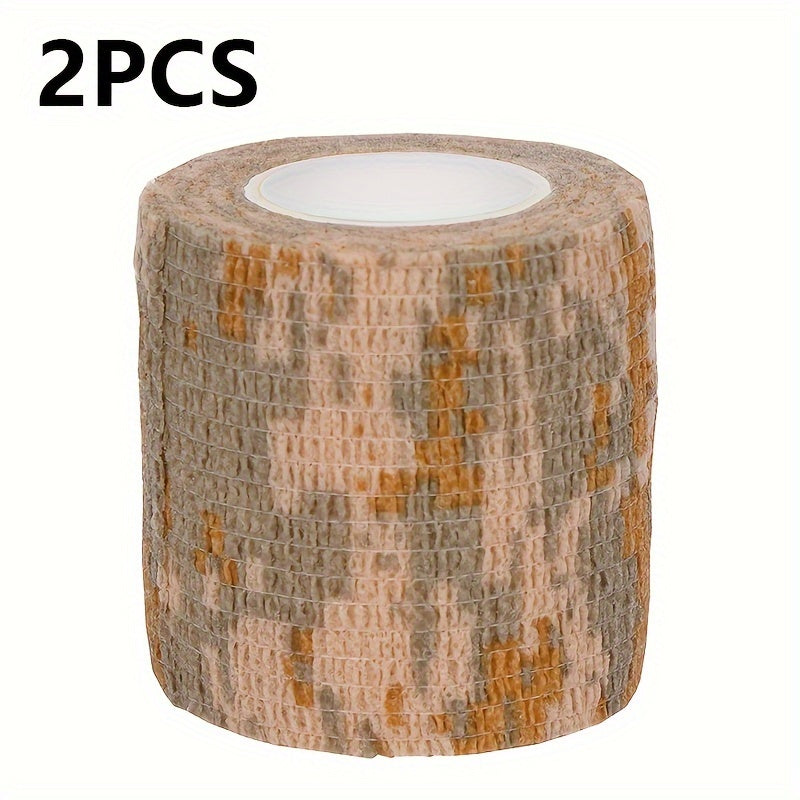 Camouflage Adhesive Tape Wrap Stretch Elastic Bandage Flashlight