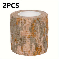 Camouflage Adhesive Tape Wrap Stretch Elastic Bandage Flashlight