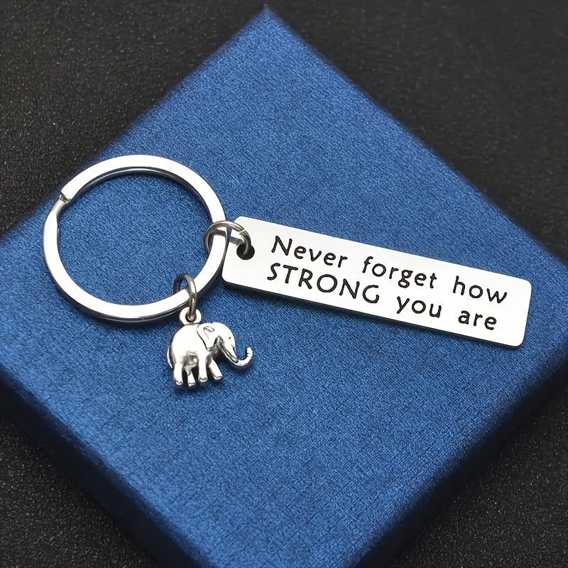 Inspirational Elephant Keychain Pendant Backpack Accessories