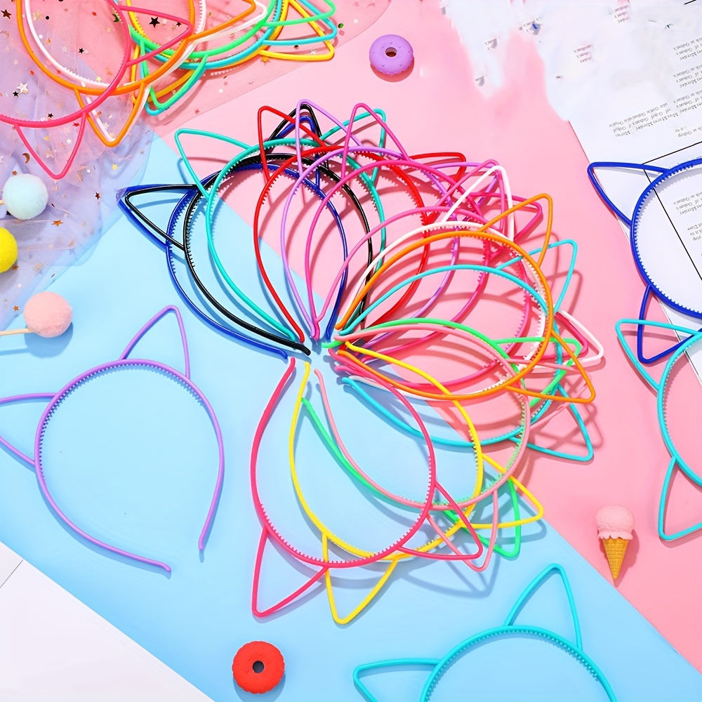 Cat Ear Hairbands Party Decorations Bunny Bow Headwear for Girls