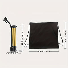 Portable Air Pump Kit Sports Balls Needle Nozzle Extension Hose
