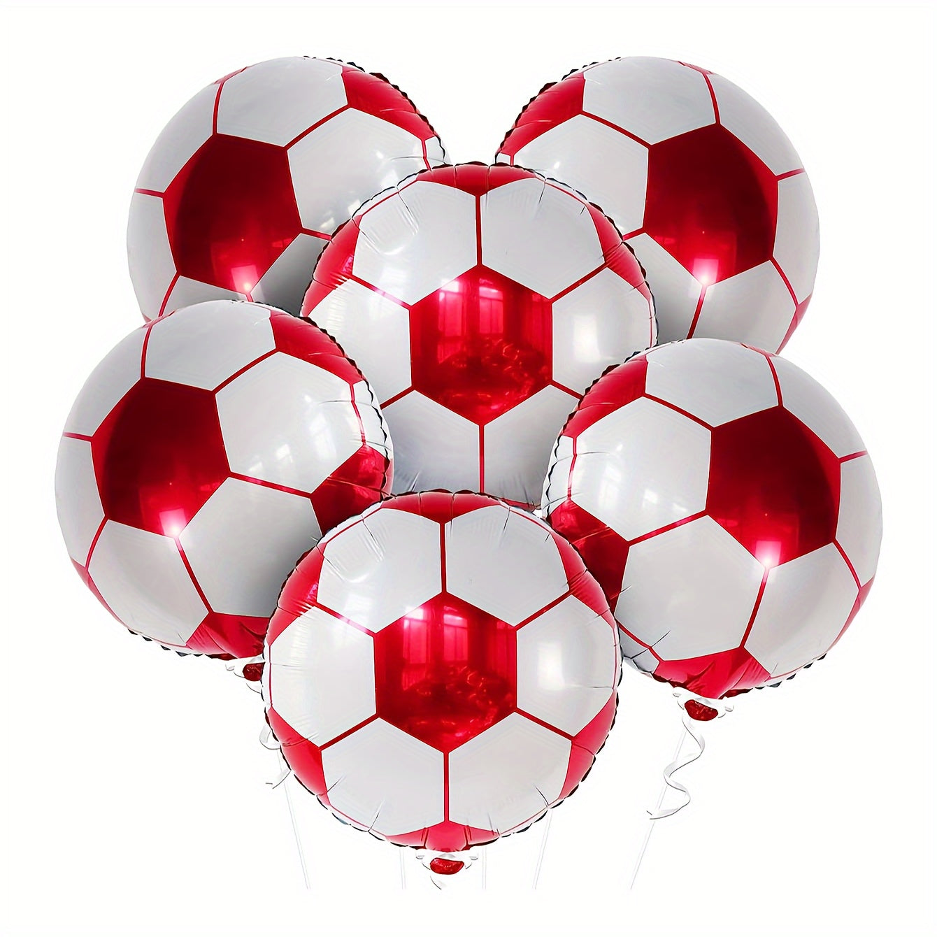 6pcs Football Theme Foil Balloons Birthday Party Sports Games Supplies
