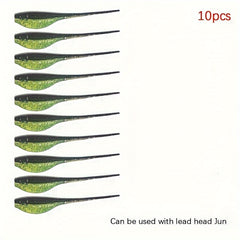 10pcs Small Tadpole Bionic Soft Bait 0.7g for Perch Bass Fishing