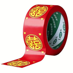 Chinese Character Red Tape Wedding Venue Arrangement Props 35m