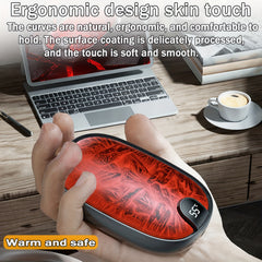 2-in-1 Rechargeable Hand Warmer Fast Heating Portable Winter Snow Cold Weather