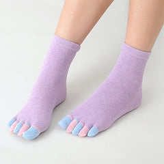 Colorful Toe Socks for Yoga Athletic Women