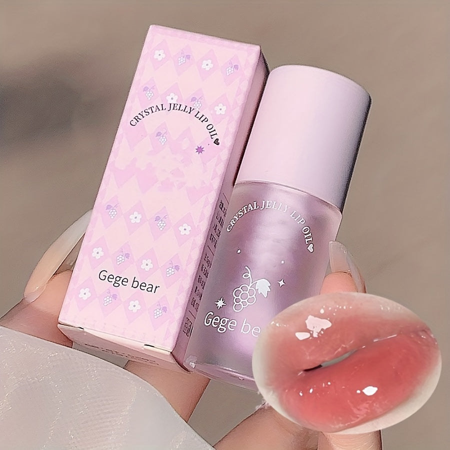 Peach Flavor Water Glow Crystal Jelly Lip Plumping Gloss