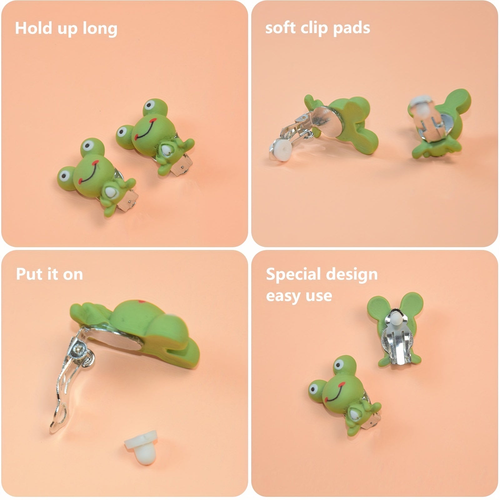 25 Pairs Hypoallergenic Cartoon Animal Earrings for Girls