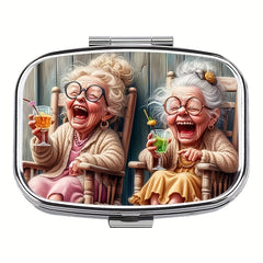 1pc Laughter Pill Box 2pcs Pill Boxes Rectangular Decorative Box Vitamin Pill Or