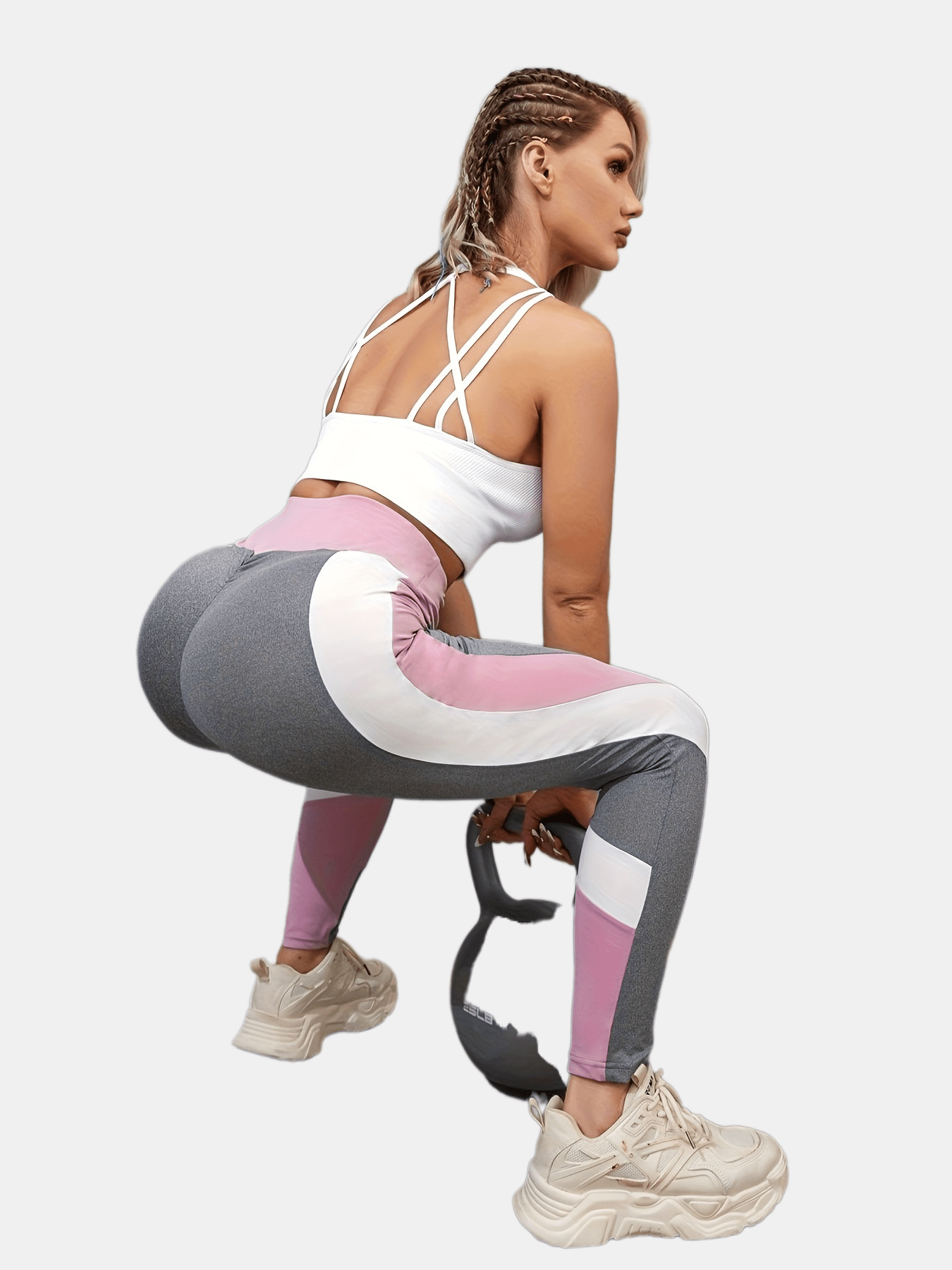 Women's Seamless Yoga Pants for Sports Fitness and Running