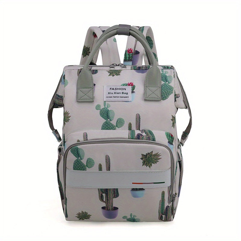 Printed Backpack Mommy Bag Large Capacity Diaper Bag