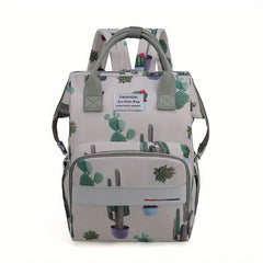 Printed Backpack Mommy Bag Large Capacity Diaper Bag