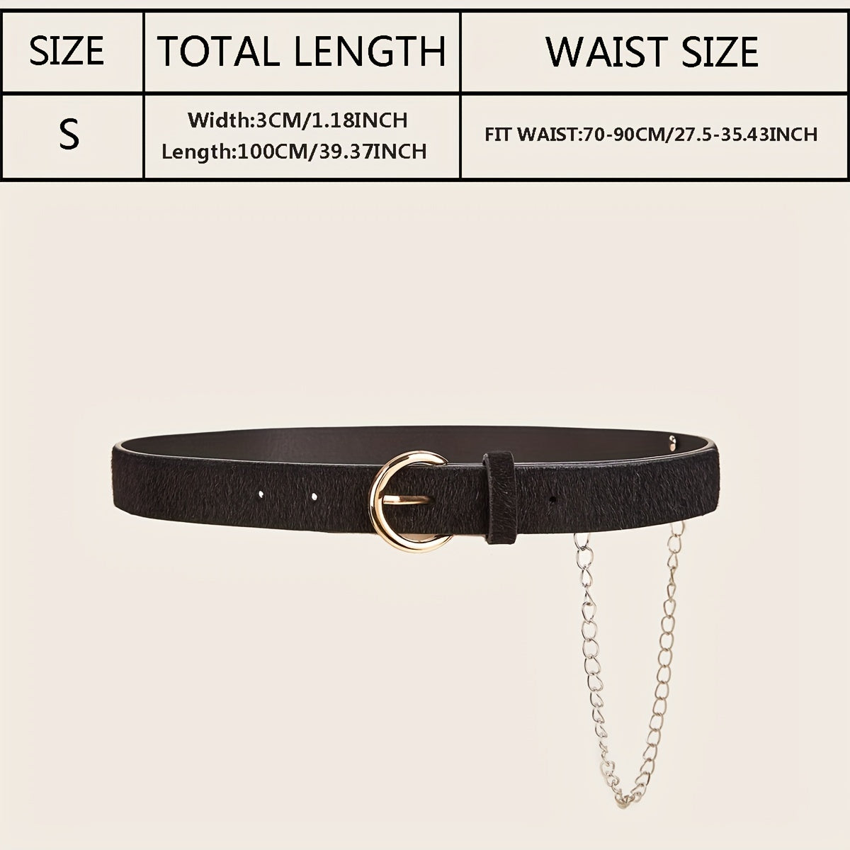PU Leather Belt Round Buckle Belt for Weekend Casual Sports Wedding Party