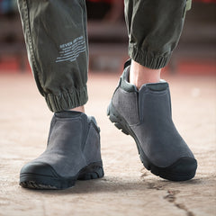 Men's High Top Steel Toe Work Safety Shoes