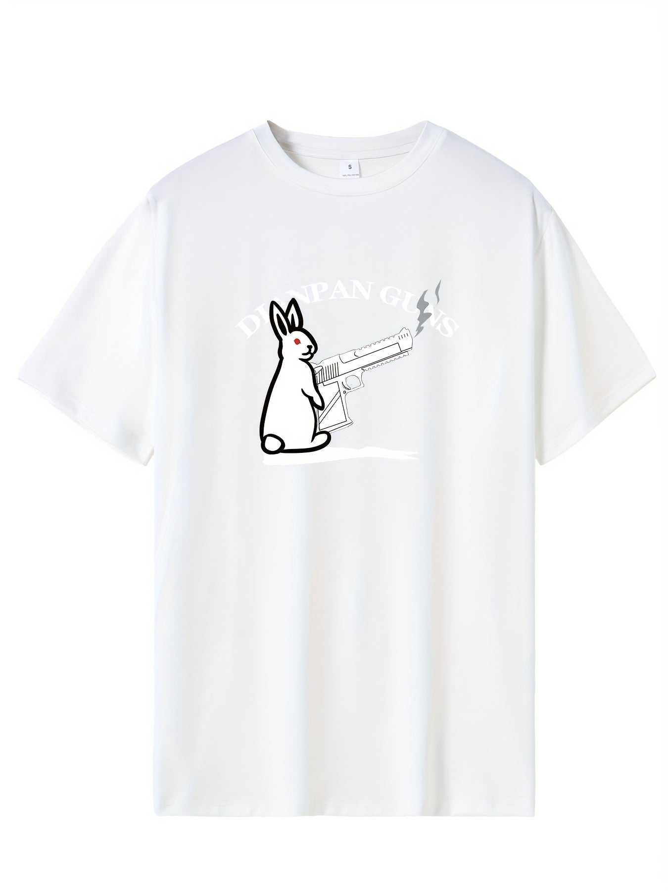 Men's Printed Leisure Sports Tee Casual Stretch T-shirt