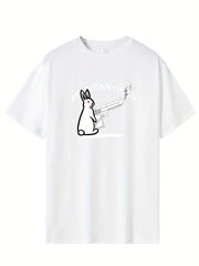 Men's Printed Leisure Sports Tee Casual Stretch T-shirt