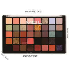 40 Shades Pearly Glitter Eyeshadow Palette for Daily Use