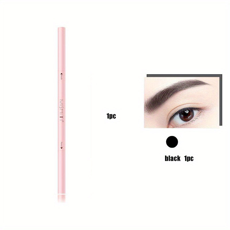 Dual Ended Waterproof Eyebrow Pencil Long Lasting Smudge Proof