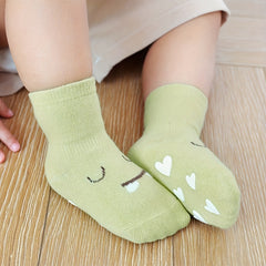 5 Pairs Baby Cotton Blend Animal Cartoon Crew Socks