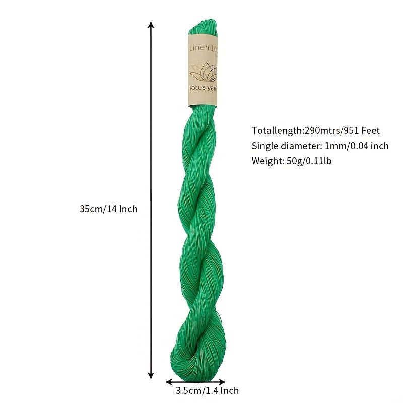 Natural Linen Lace Weight Yarn for Summer Garments