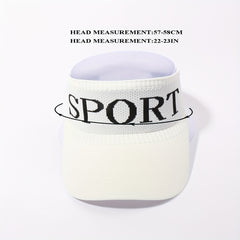 Women's Knitted SPORT Ponytail Visor Hat UV Protection Lightweight