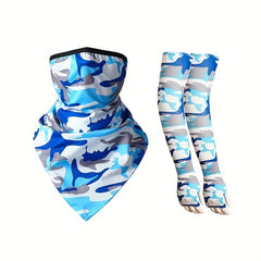 Summer Ice Silk Neck Gaiter Outdoor Sports Cycling Sleeve Cover
