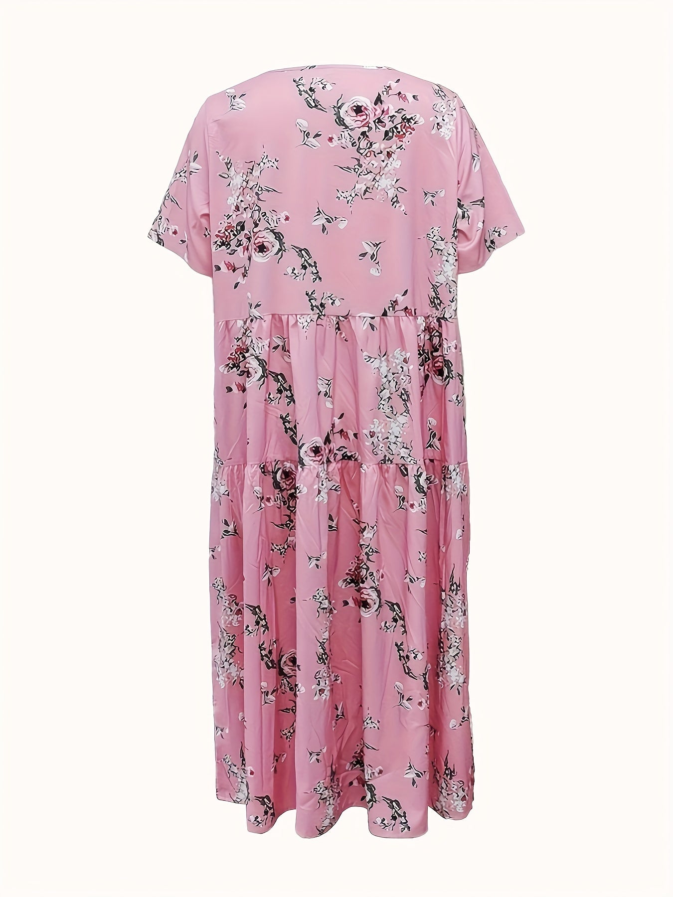 Floral Print Maxi Dress with Pockets