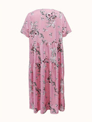 Floral Print Maxi Dress with Pockets