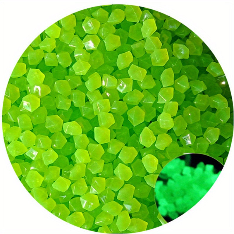 50-100pcs Luminous Aquarium Stones Fish Tank Outdoor Pebbles Decoration