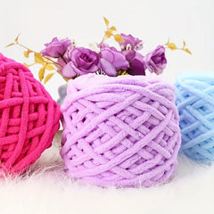 Coarse Wool Needlework Knitting Blanket Slippers Bib Hat