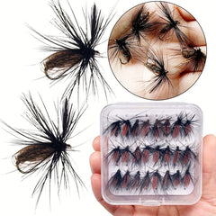 Wooly Worm Fly Fishing Lures 25pcs with Hard Hook for Bass Trout Salmon