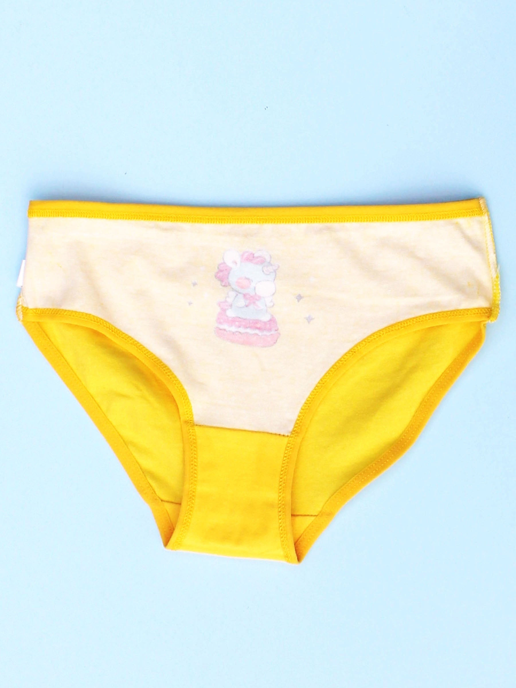 4pcs Unicorn Print Girls Briefs Kids Cotton Breathable Underwears