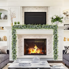 Silvery Dollar Eucalyptus Vine for Wedding Home Outdoor Decor