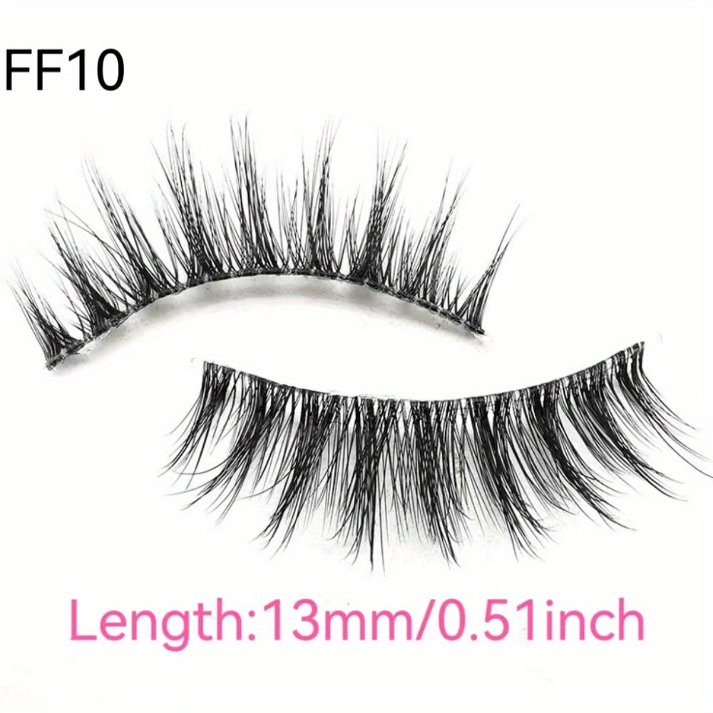 3 Pairs 3D Transparent False Eyelashes Multiple Styles Natural Look