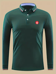 Symbol Print Men's Lightweight Polo Shirt
