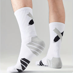 3Pairs Breathable Compression Football Mid calf Socks