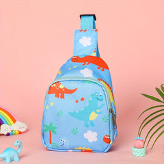 Cartoon Dinosaur Chest Bag Coin Purse Messenger Bag for Kids
