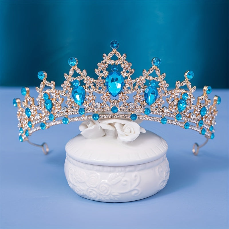 Kids Crown Tiara Rhinestone Hair Accessory for Princess Dress Party