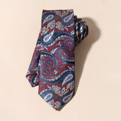 Men's Embroidery Cashew Flower Ethnic Style Tie