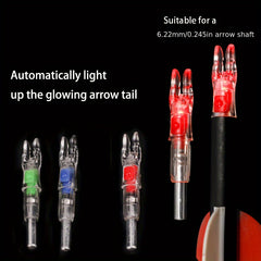 3pcs Luminous Nocks For 6.2mm Arrow Shaft, Multiple Colors