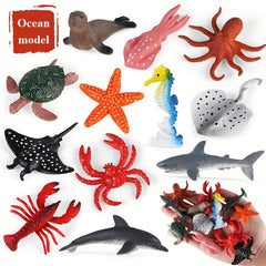 Sea Life Toys Figures 12pcs Mini Underwater Creatures Realistic Educational Toys