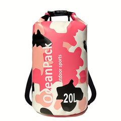 Waterproof Camo Bucket Bag with Shoulder Strap