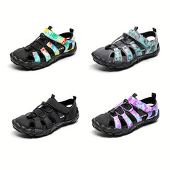 Women's Tie Dye Water Shoes Hook & Loop Fastener Wading Shoes