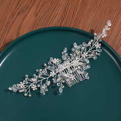 Vintage Rose Wedding Hair Comb for Women