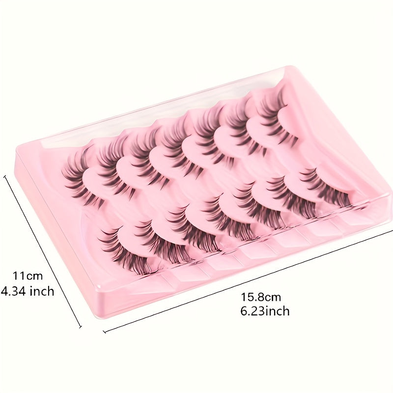 7 Pairs Fox Eye False Eyelashes Daily Stage Makeup Eyelashes
