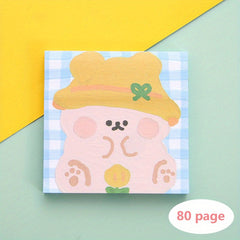 3D Cartoon Sticky Notes for Students & Memos