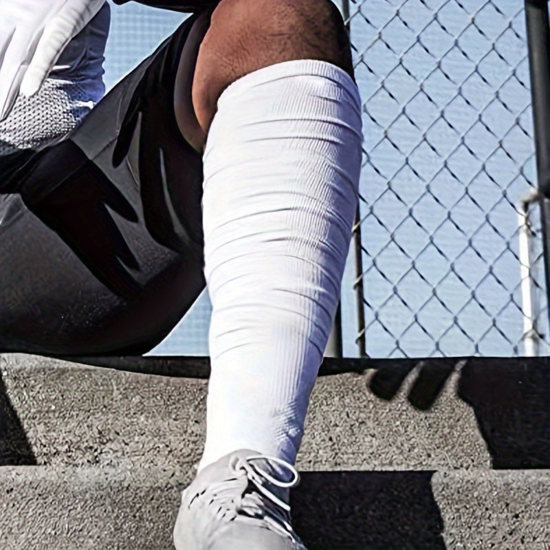 1 Pair Football Socks Pleated Over the calf Outdoor Sports Socks